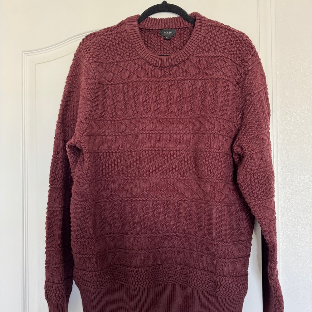 Maroon J Crew Sweater for Men - Size XL